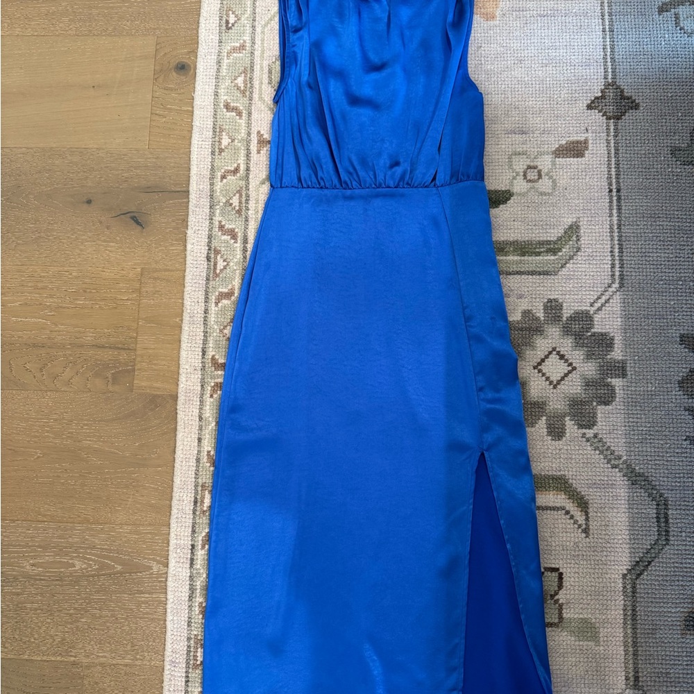 Greylin Royal Blue Midi Dress